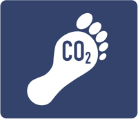 Carbon footprint icon